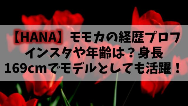 【HANA】元ノノガMOMOKA(ももか)のインスタや年齢は？身長169cmでモデルとしても活躍！