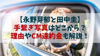 【永野芽郁と田中圭】手繋ぎ写真はどこから？流出理由とCM違約金について解説！