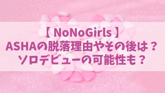 【ノノガ】アーシャの落ちた理由やその後は？ソロデビューの可能性も？